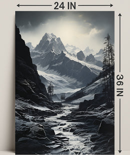 Majestic Mountain Landscape Poster