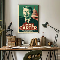Jimmy Carter Presidential Portrait Patriot Poster
