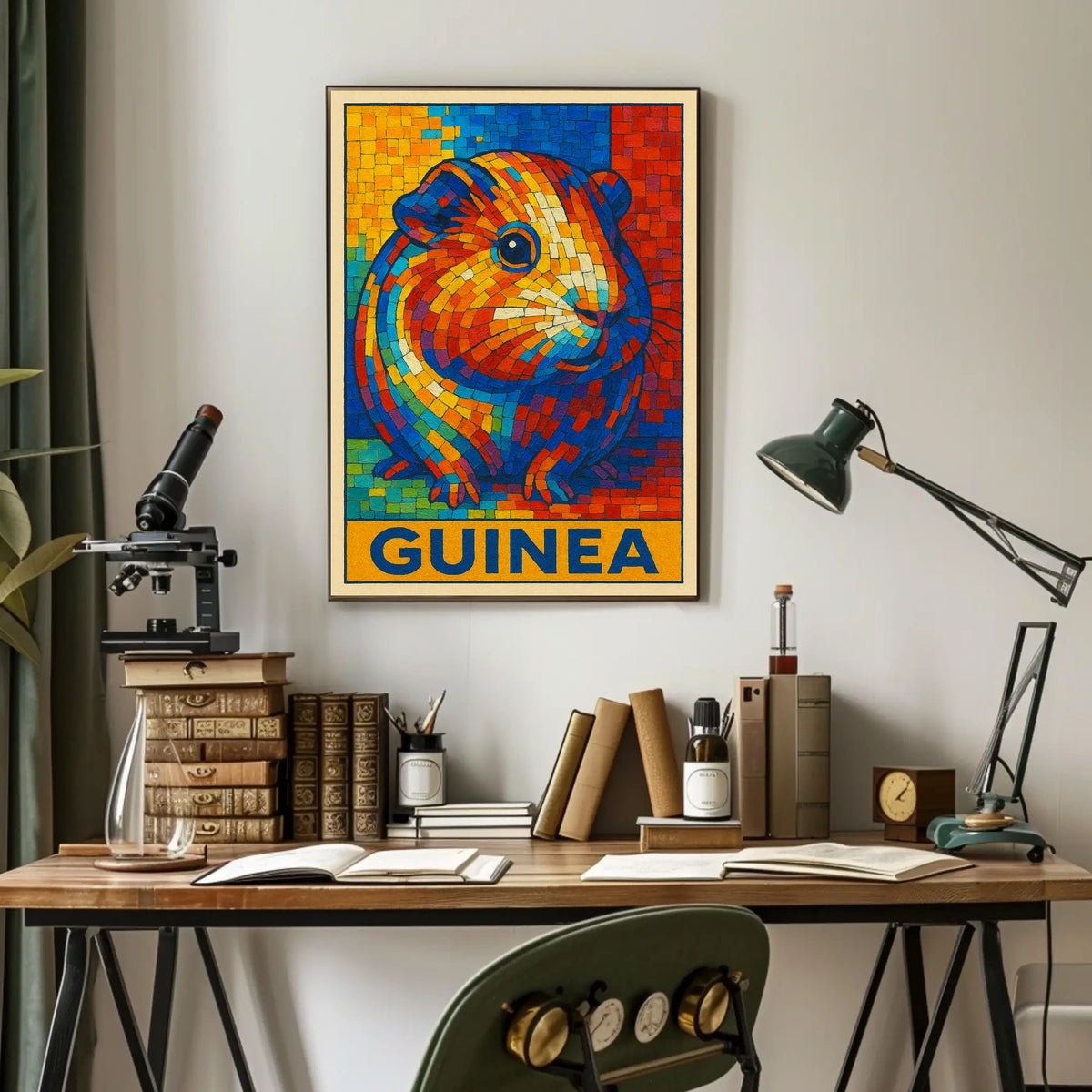 Vibrant Guinea Mosaic Poster