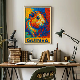 Vibrant Guinea Mosaic Poster