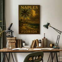 Naples Florida Poster Coastal Wall Art Home Decor Gift