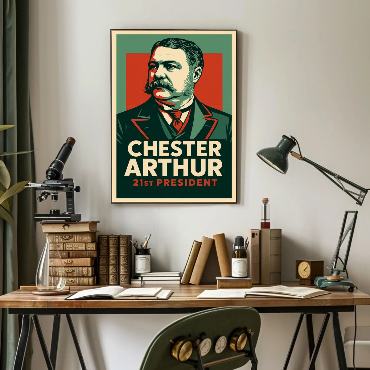 Chester Arthur 21st President Realism Collectors Poster