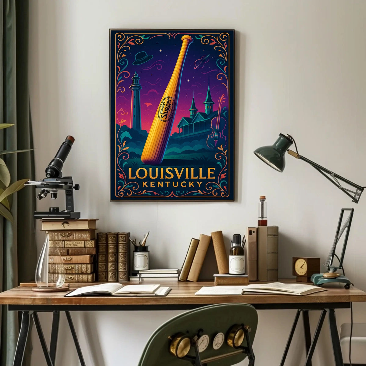 Louisville Slugger A Tribute to Kentucky Poster