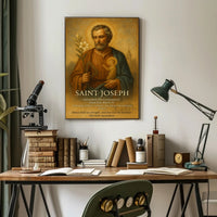 Saint Joseph Religious Art Classic Cultural Heritage Poster