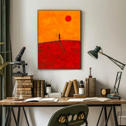 Desert Wanderer Poster Minimalist Travel Wall Art