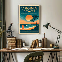 Virginia Beach Serenity Adventure Travel Poster