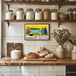Red Star Line Vintage Poster PosterGoat