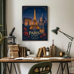 Paris The City of Light and Love Poster