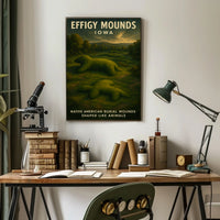 Effigy Mounds Of Iowa Poster