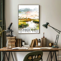Everglades Watercolor Wall Art Poster