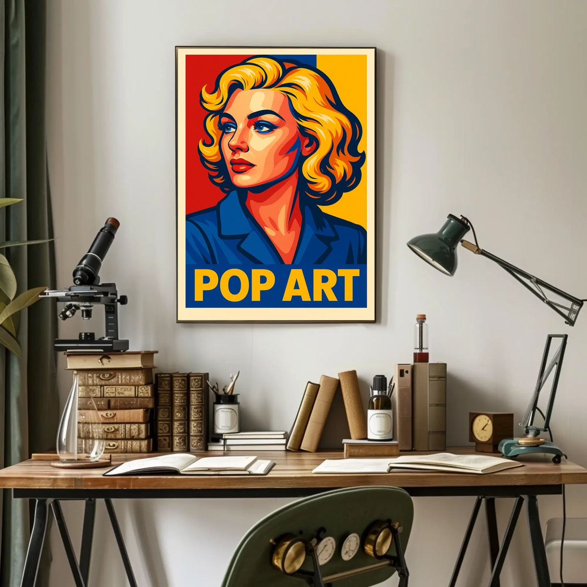 Vibrant Pop Art Portrait Poster
