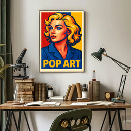 Vibrant Pop Art Portrait Poster