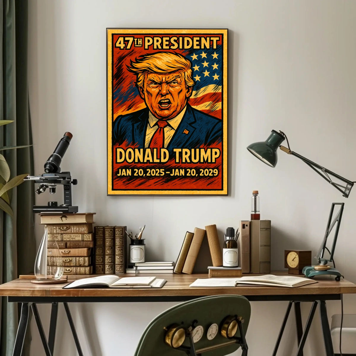 Donald Trump Visionary American Leader Poster