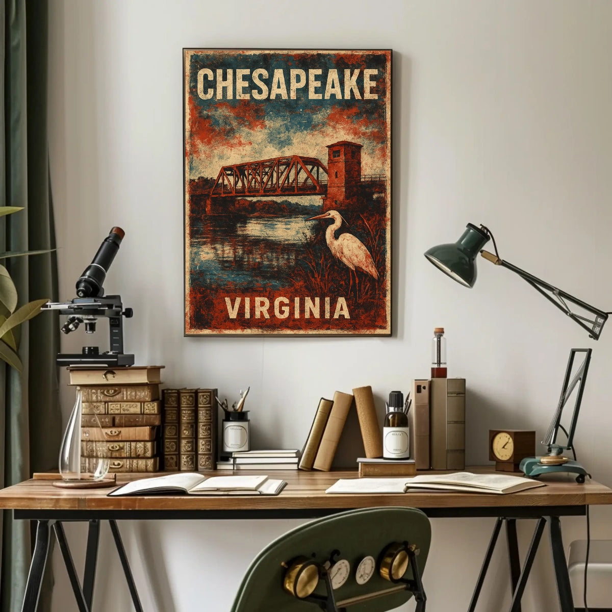 Chesapeake Tranquility Vintage Travel Collectors Poster