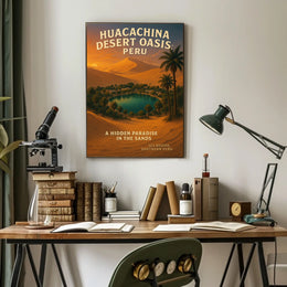 Huacachina Desert Oasis Peru Poster