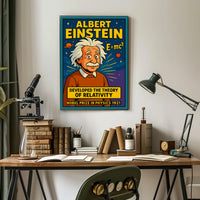 Einstein Relativity Vintage Science Student Poster