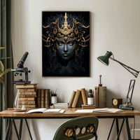 Enigmatic Cyber Queen Poster
