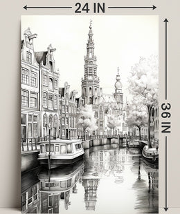 Tranquil Canal Scene Poster