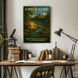 Chickasaw Nation Mineral Springs And Poster