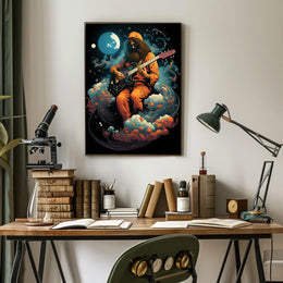 Celestial Guitarist Poster
