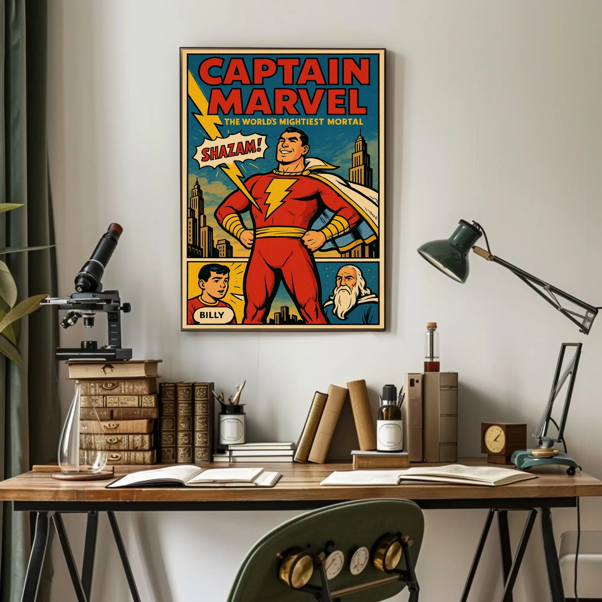 Captain Marvel The World's Mightiest Mortal Poster PosterGoat