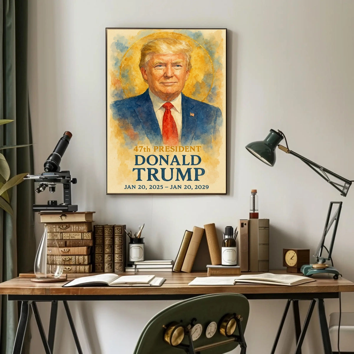 Trump 47th President Scenic Patriotic Wall Art Poster
