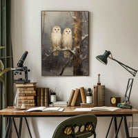 Winter Owls Poster