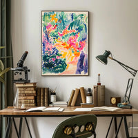 Tropical Dreamscape: Vibrant Abstract Art Poster