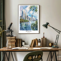 Brisbane Skyline Poster PosterGoat