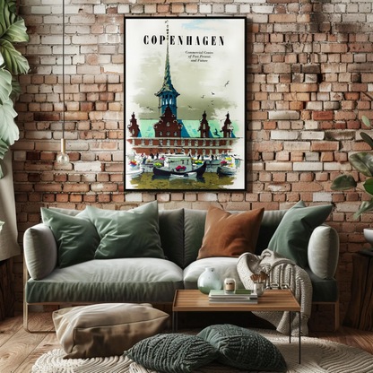 Copenhagen Travel Poster