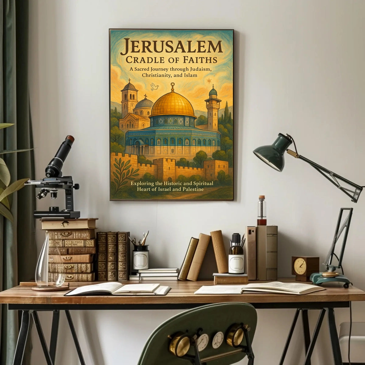 Jerusalem Cradle of Faiths Poster
