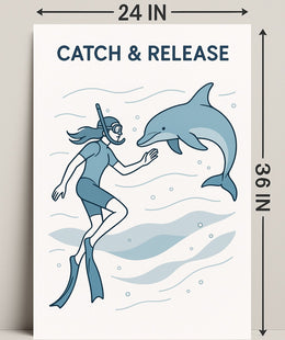 Catch & Release Poster PosterGoat