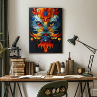 Vibrant Abstract Beast Abstract Poster