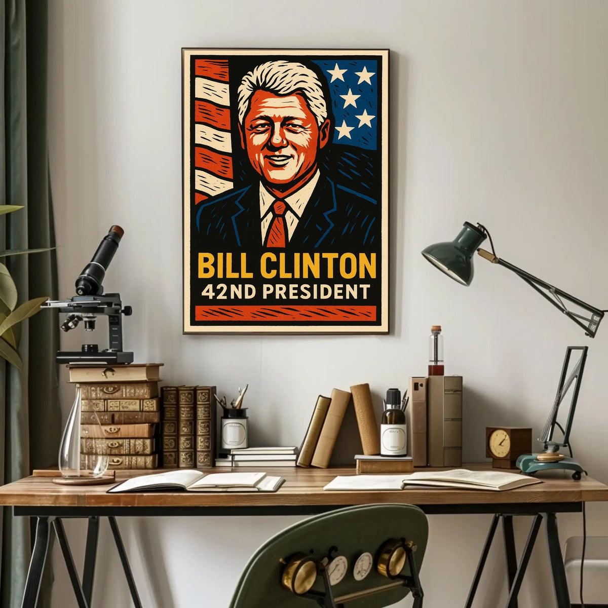 Bill Clinton 42nd President Poster