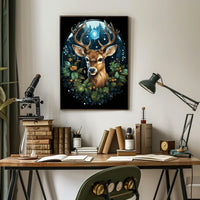 Enchanted Forest Deer Poster