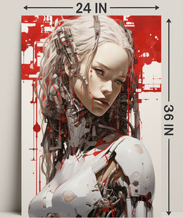 Cybernetic Elegance Poster