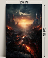 Post-Apocalyptic Sunset Poster