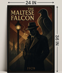 The Maltese Falcon Noir Film Poster Pop Culture Poster