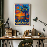 South Carolina Sunset Poster