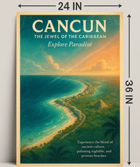 Cancun The Jewel of the Caribbean Poster PosterGoat