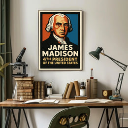 James Madison 4th President Poster
