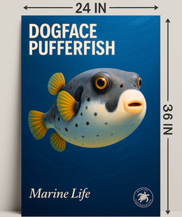 Dogface Pufferfish Poster PosterGoat