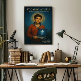 St. Carlo Acutis A Modern Saint for the Digital Age Poster