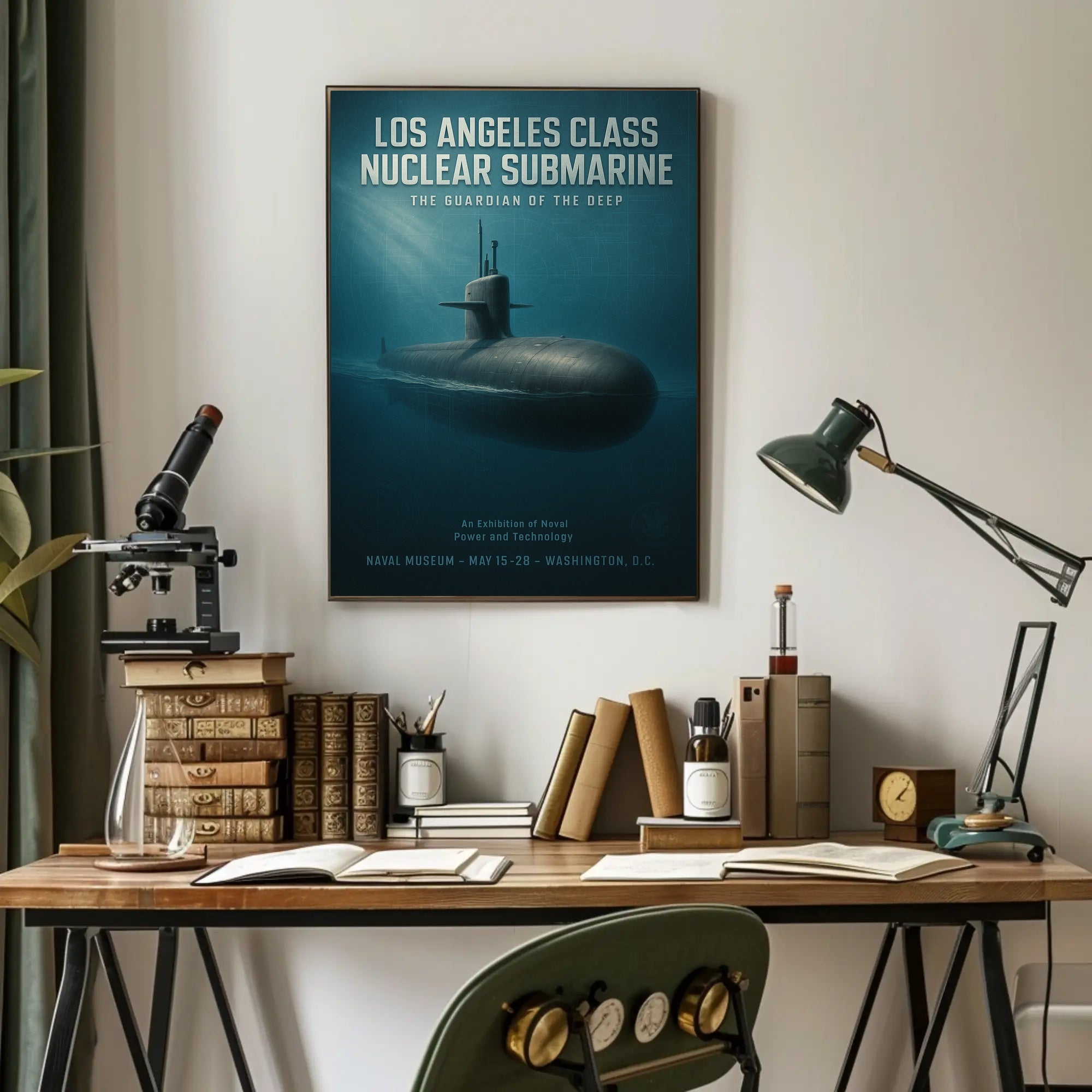 Los Angeles  Nuclear Submarine Poster PosterGoat