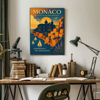 Monaco The Jewel of the Mediterranean Poster