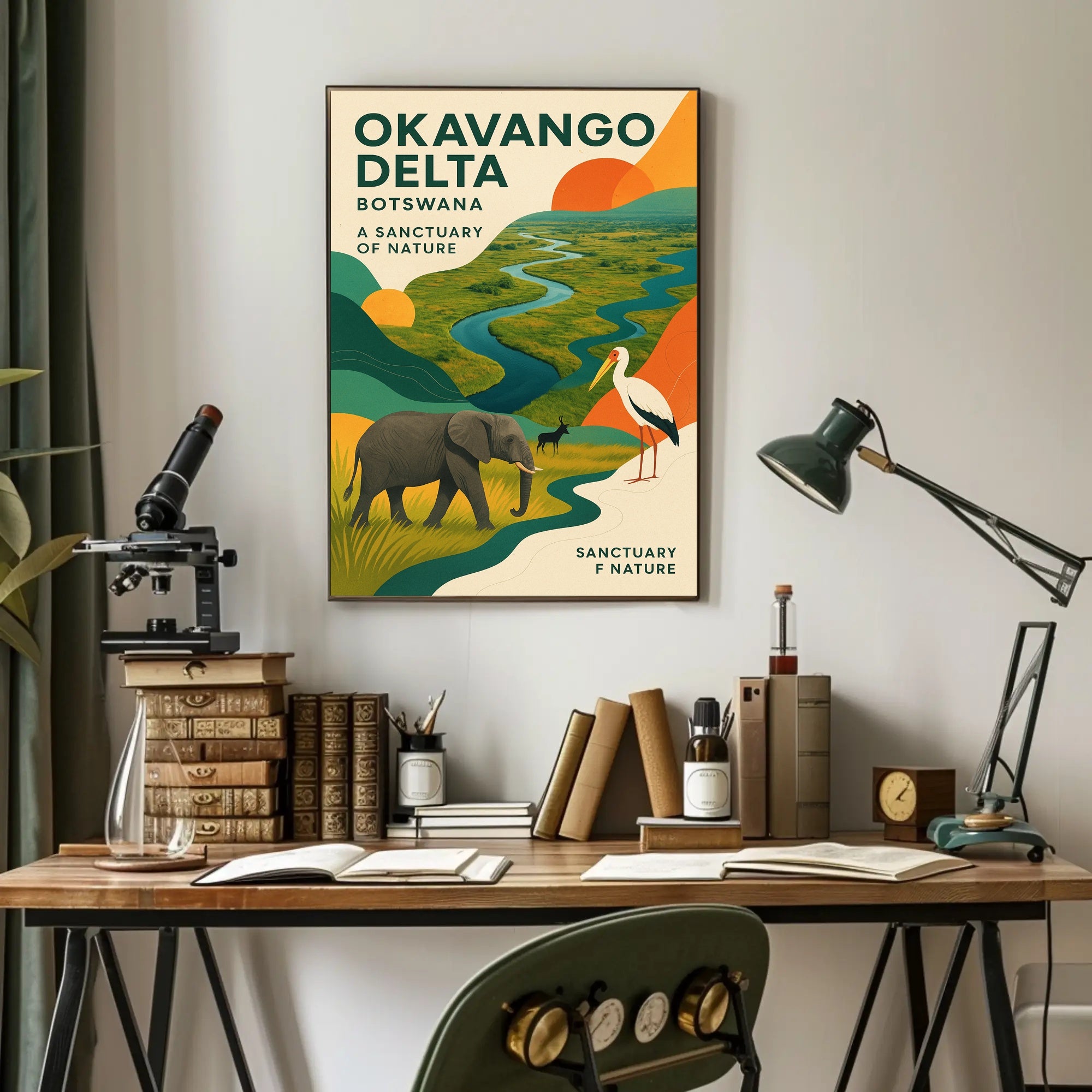 Okavango Delta  A Sanctuary of Nature Poster PosterGoat