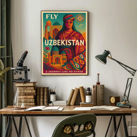 Fly Uzbekistan A Journey Like No Other Poster