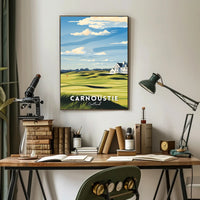 Serene Scottish Golf Course Art: Travel Poster