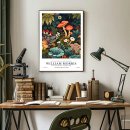 William Morris Cotton Prints Exhibition Poster