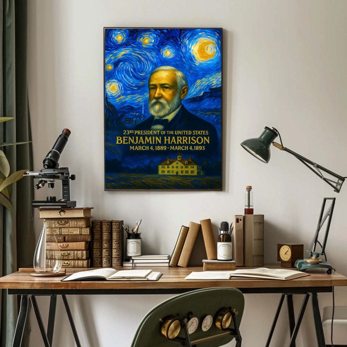Benjamin Harrison 23rd President of the United States Presidential Masterpiece Series Poster